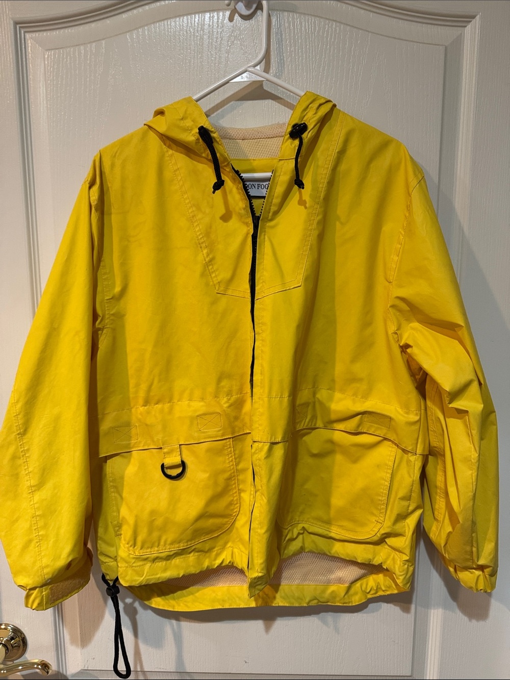 London Fog Bright Yellow Kids Hooded Rain Jacket